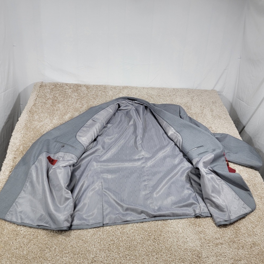 Renoir Men's 2BT Size R 60/54 Vent Nopleat Blazer Sport Coat Gray NWt - Picture 5 of 6